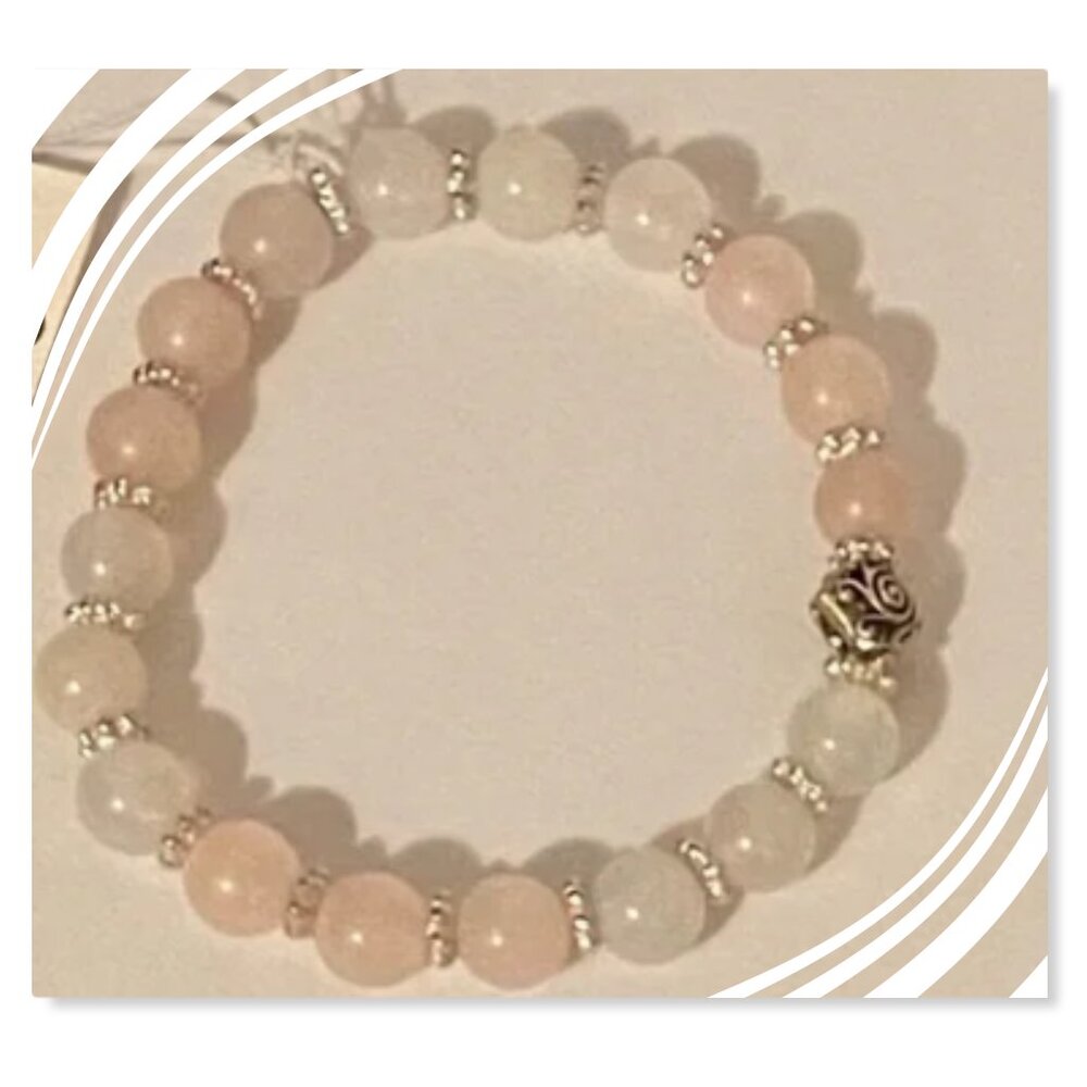 NEW Genuine Rose Quartz crystal bracelets